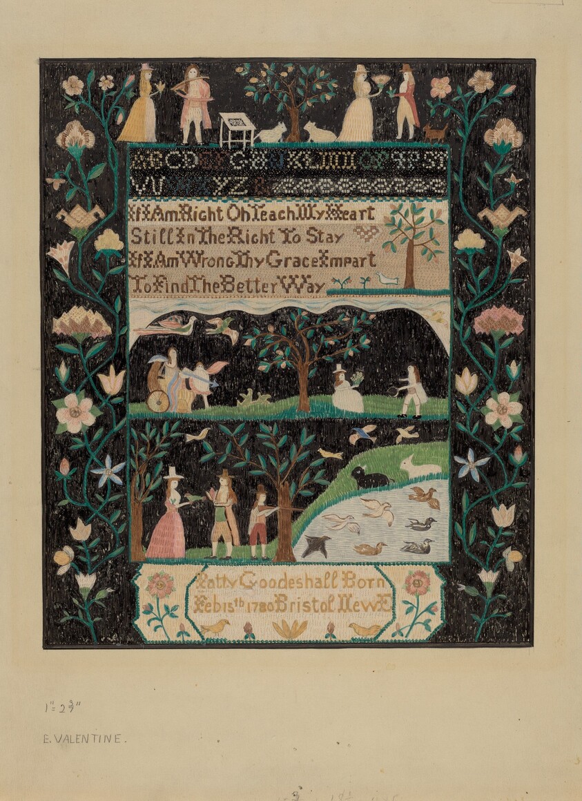 Sampler or Embroidered Picture