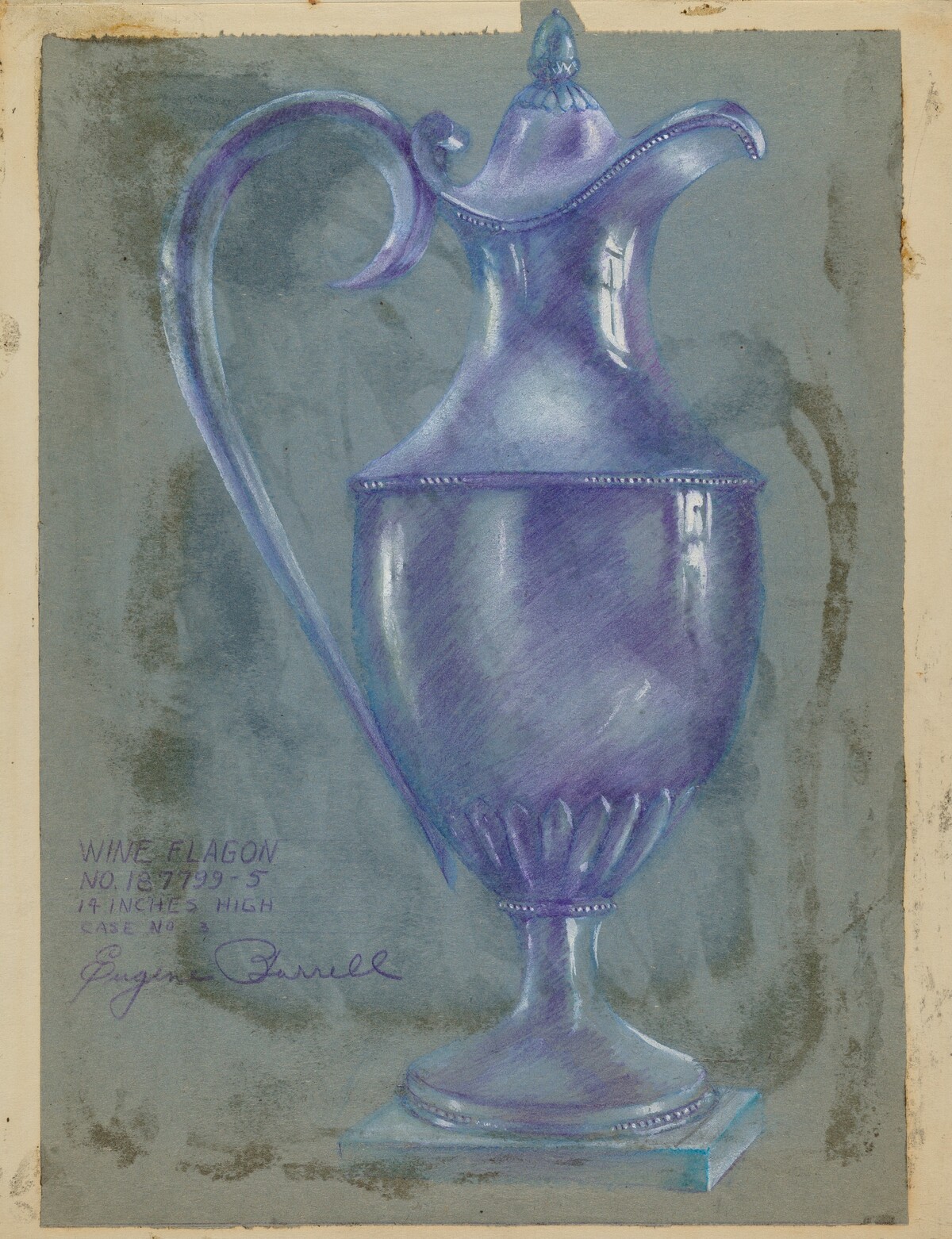 Silver Wine Flagon