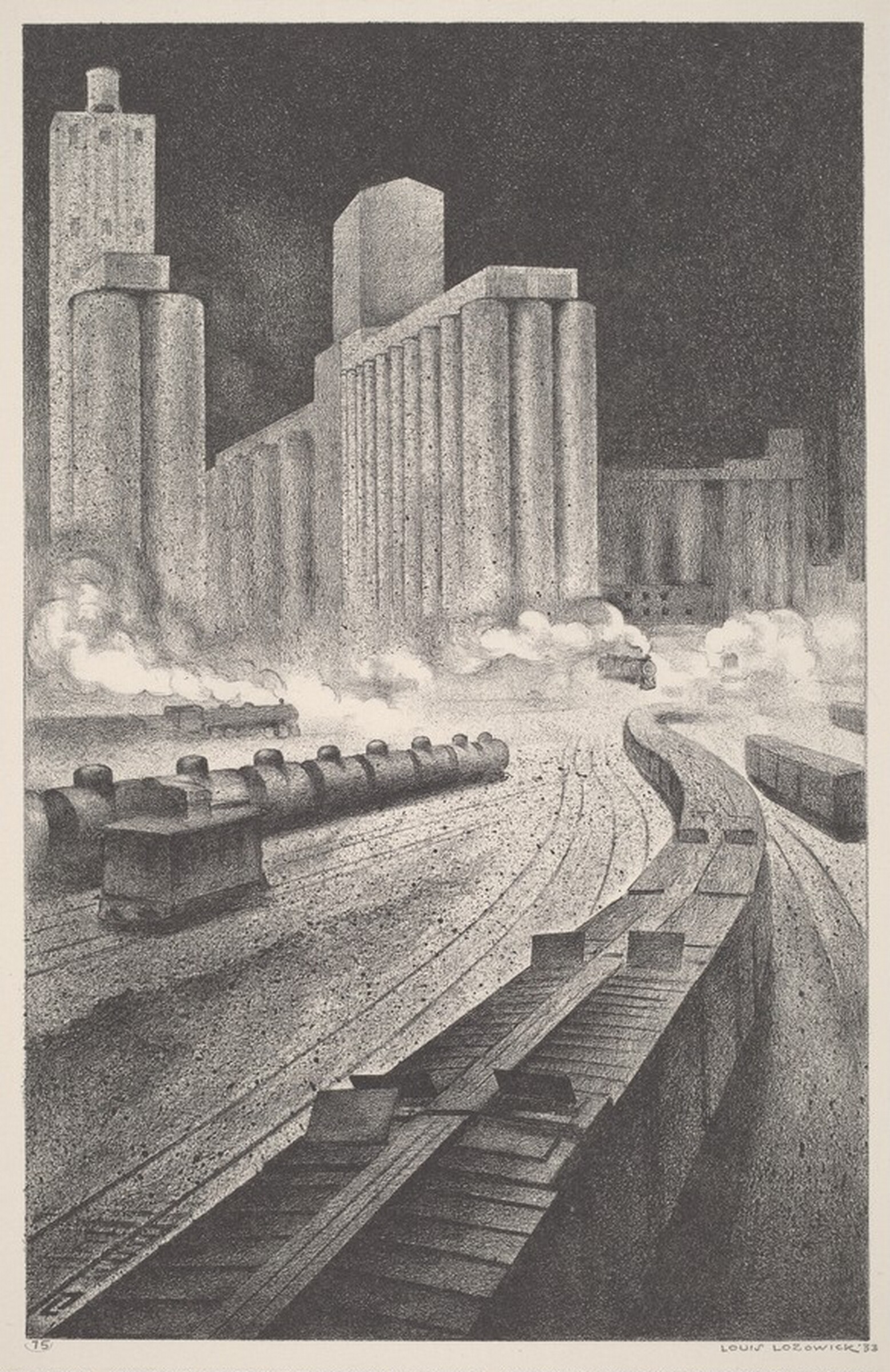 Granaries to Babylon (Babylon to Omaha; Railroad Yards), Луис Лозовик, 1933
