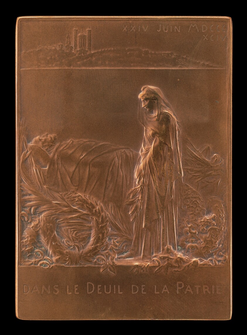 France Mourning the President of the Republic [reverse]