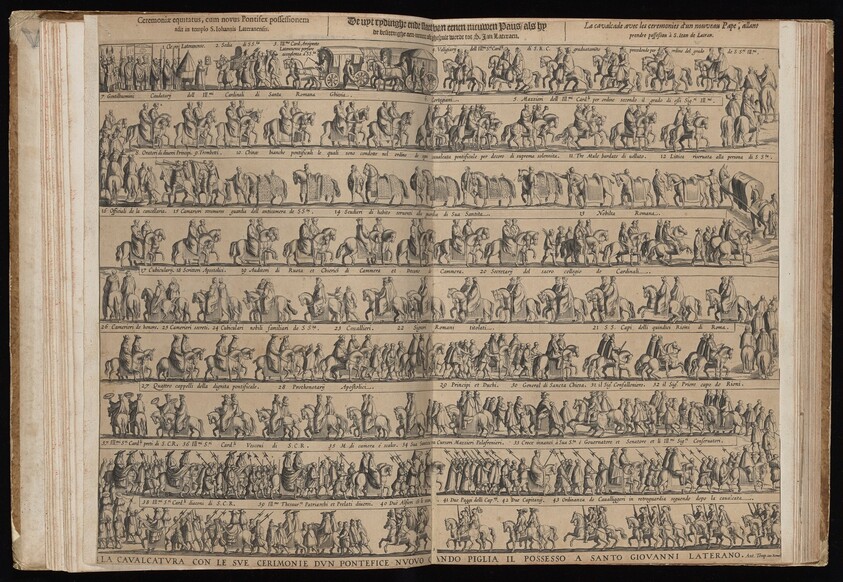 La Calvacatura con le sue Cerimonie [The Procession for the 'Possesso' of a new Pope at the Lateran]