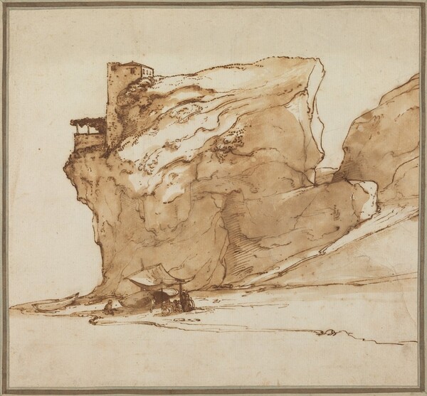 Landscape with a Large Rock