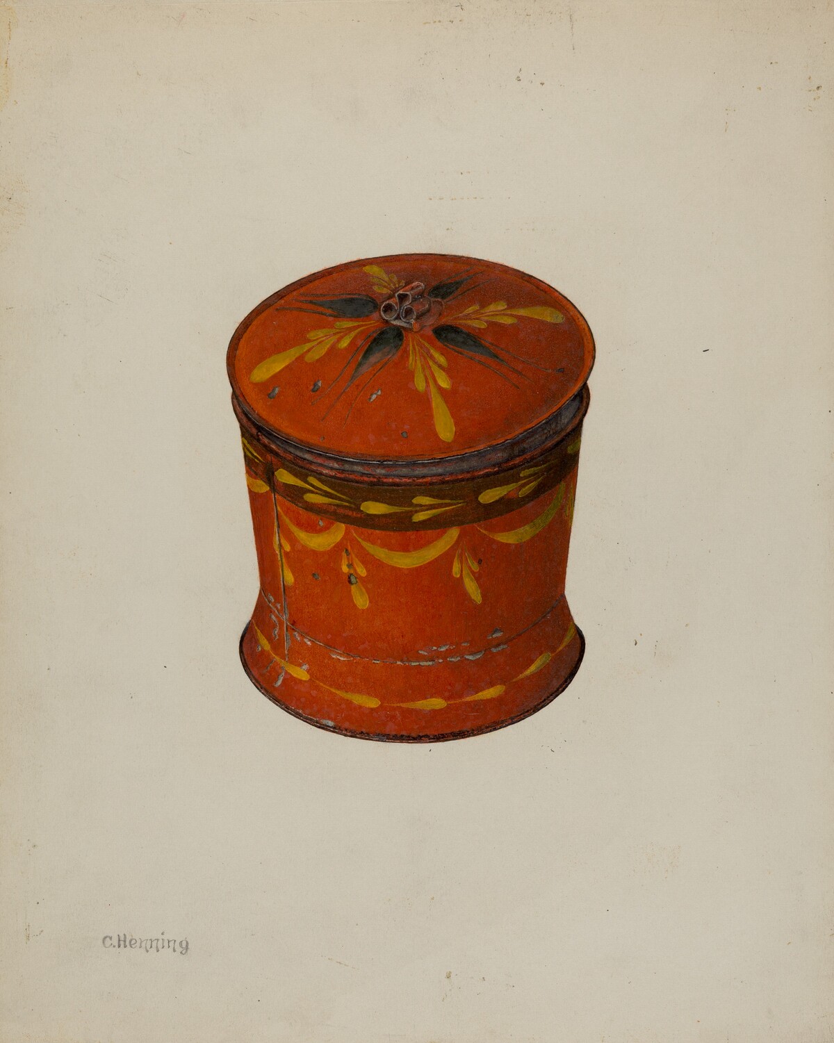 Toleware Sugar Bowl
