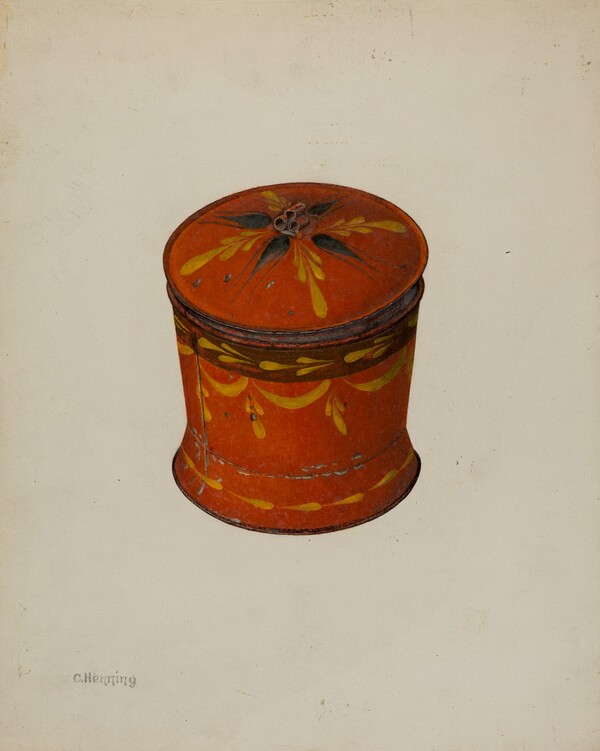 Toleware Sugar Bowl