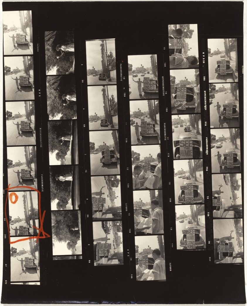 Sign, "See the movie stars homes"--Hollywood 61