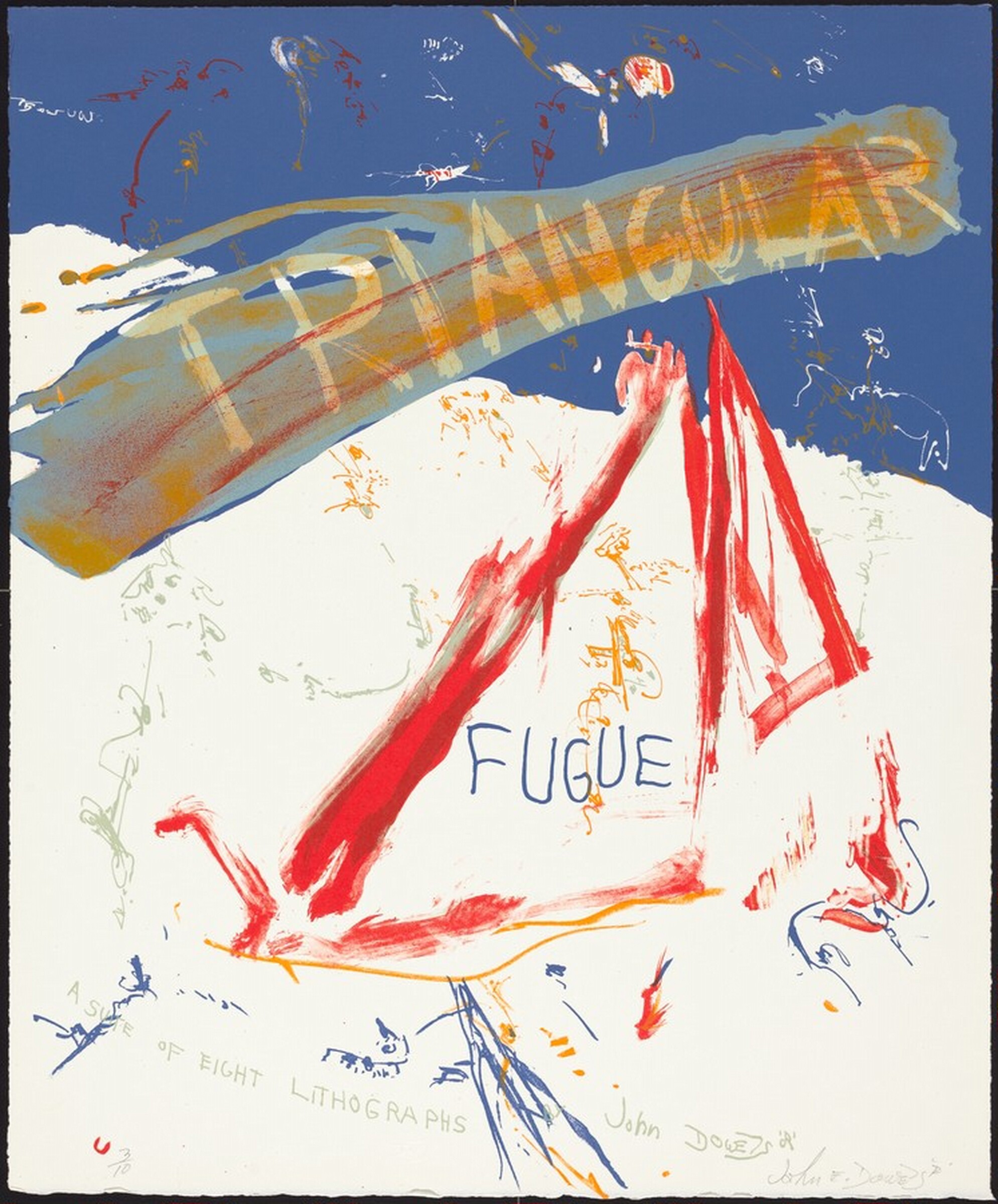 Title Page for "Triangular Fugue", John E. Dowell, Jr., 1965