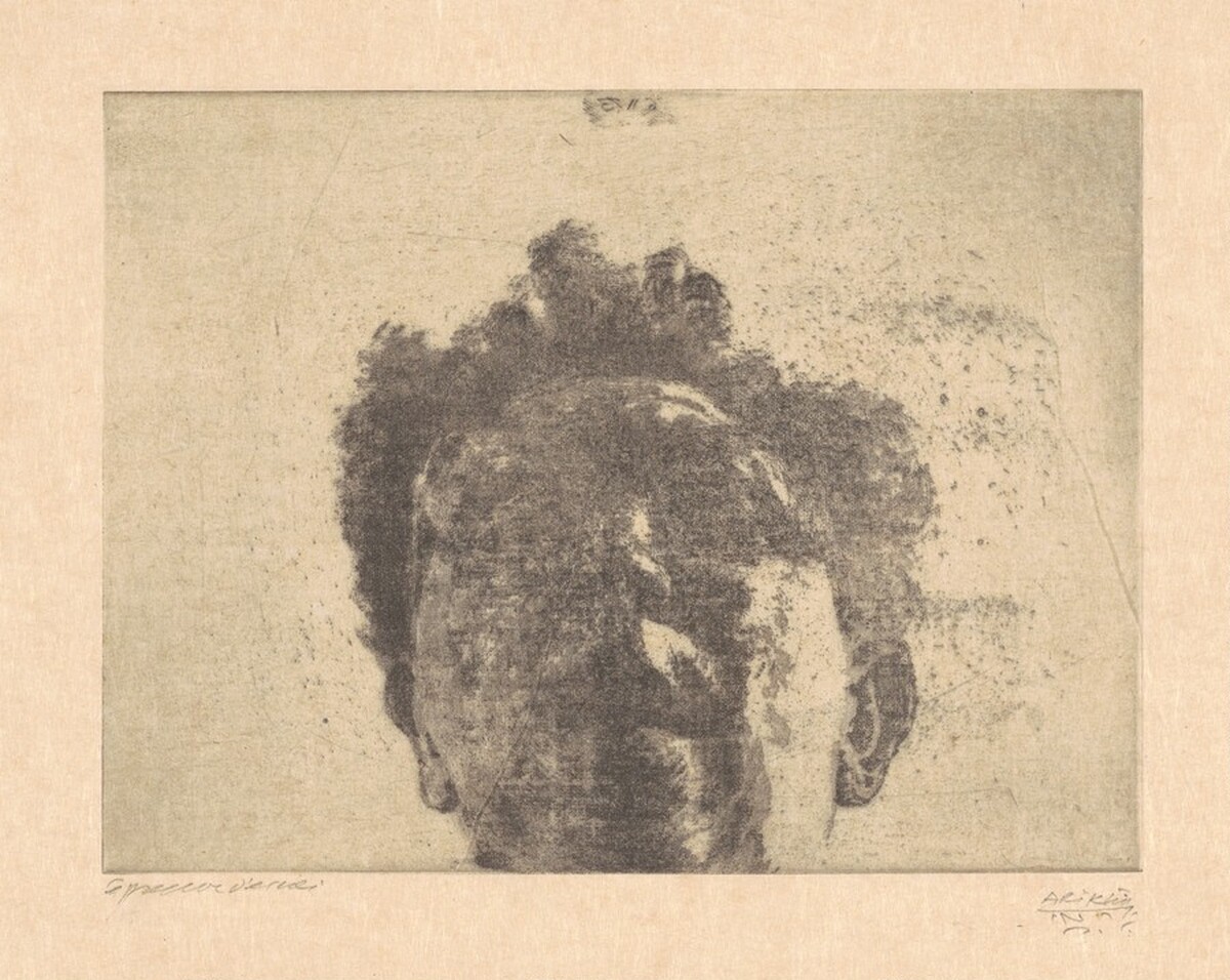 Foreshortened Self-Portrait