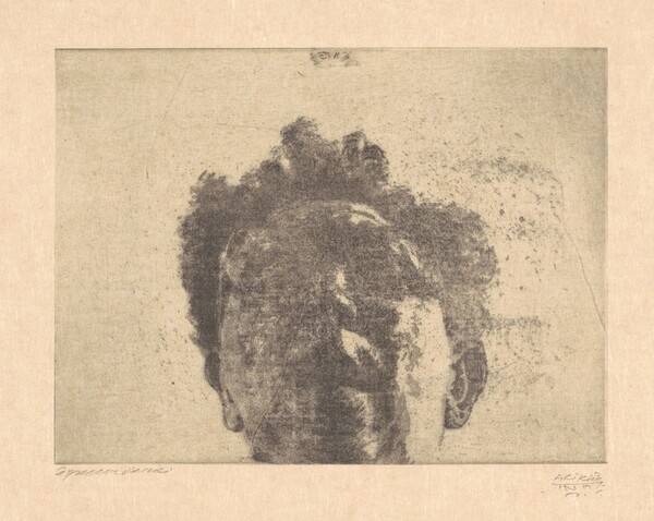 Foreshortened Self-Portrait