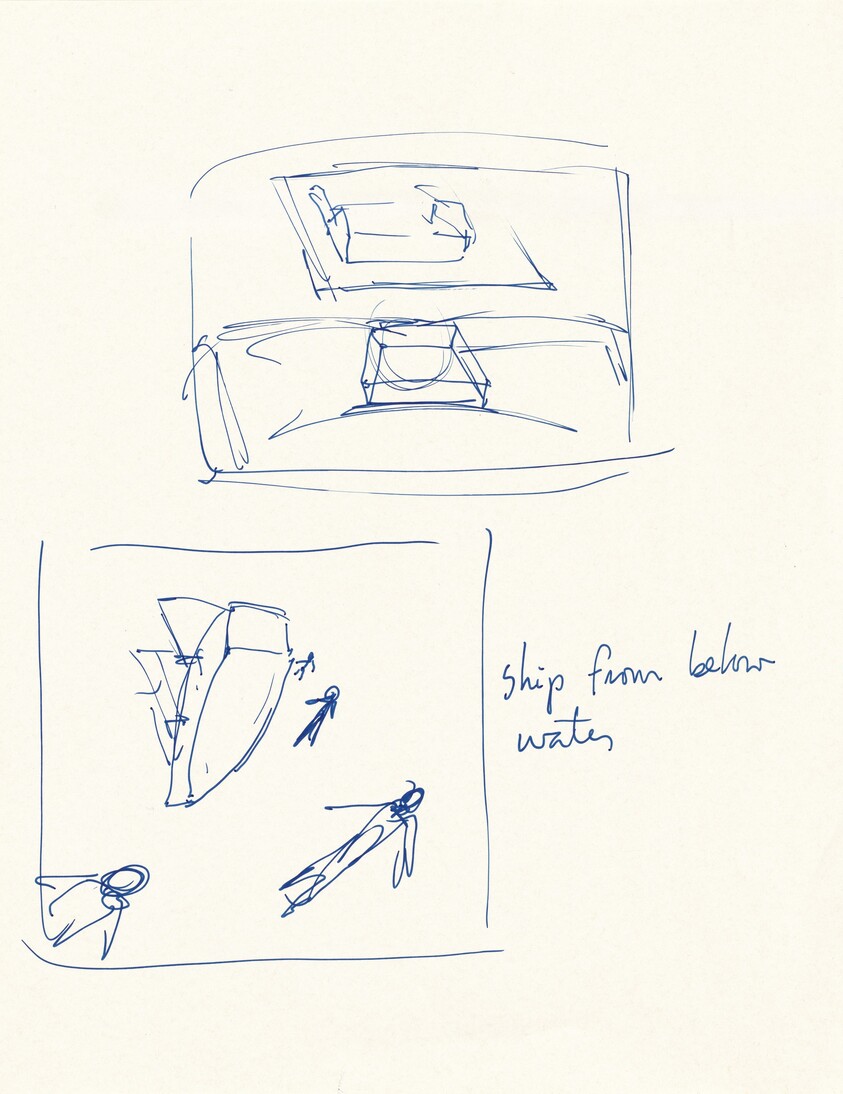 Study for "Great America" (Under Water)