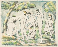 The Bathers (Small Plate), Paul Cezanne, 1897