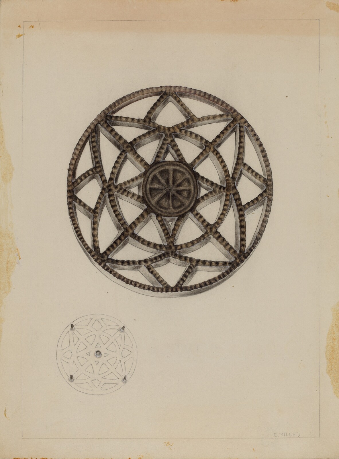 Trivet, Edith Miller, c. 1937