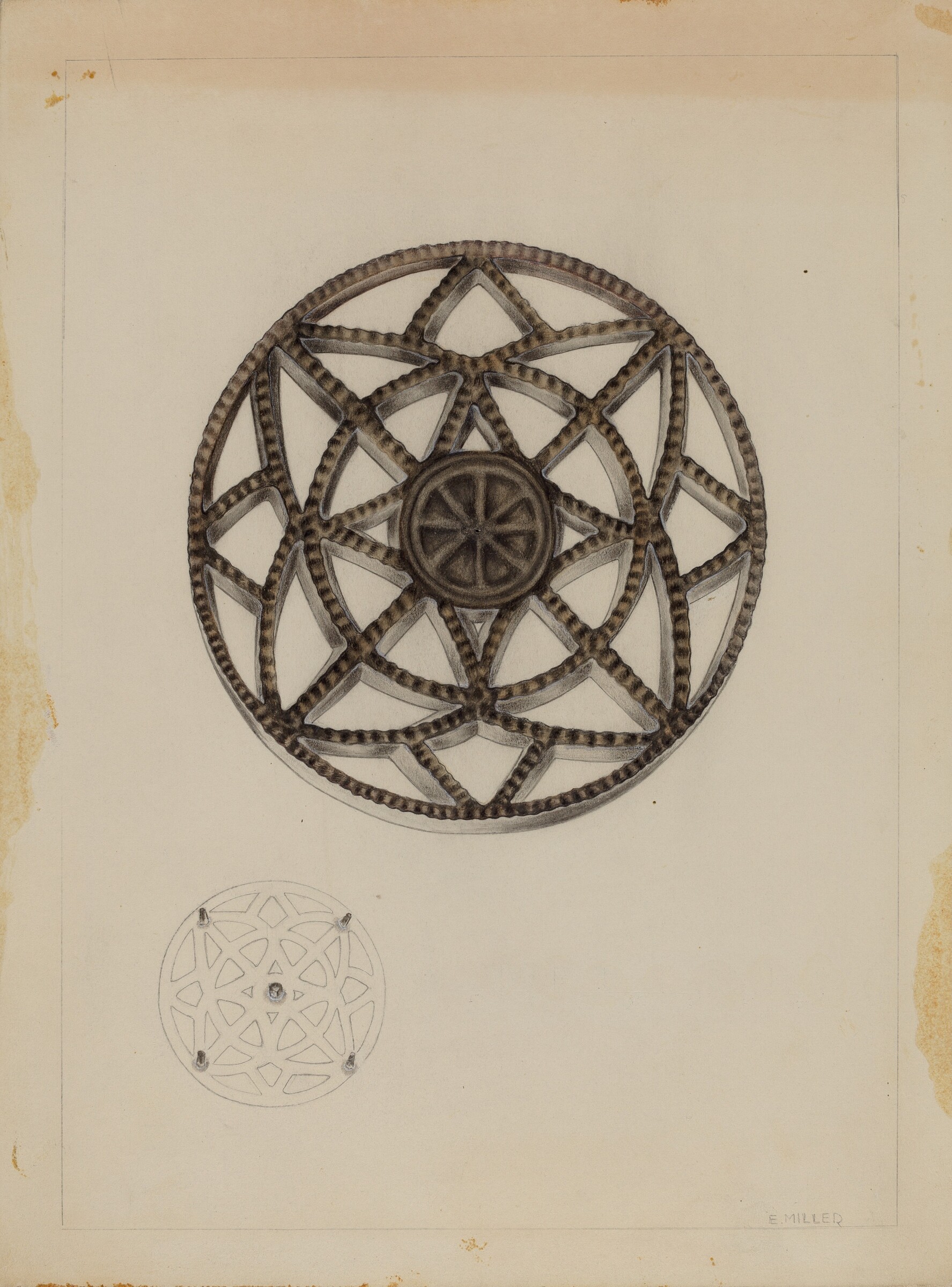 Trivet, Edith Miller, c. 1937