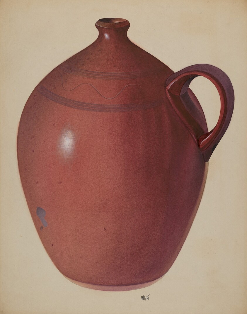 Economy Redware Jug