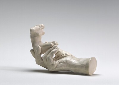 Hand of Rodin with a Female Figure, Auguste Rodin, 1917