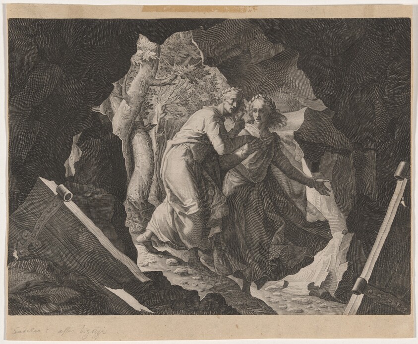 Dante and Virgil in Hell