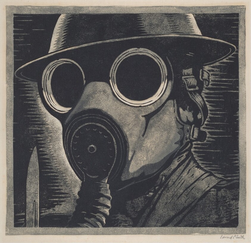 Untitled (Soldier with Gas Mask)