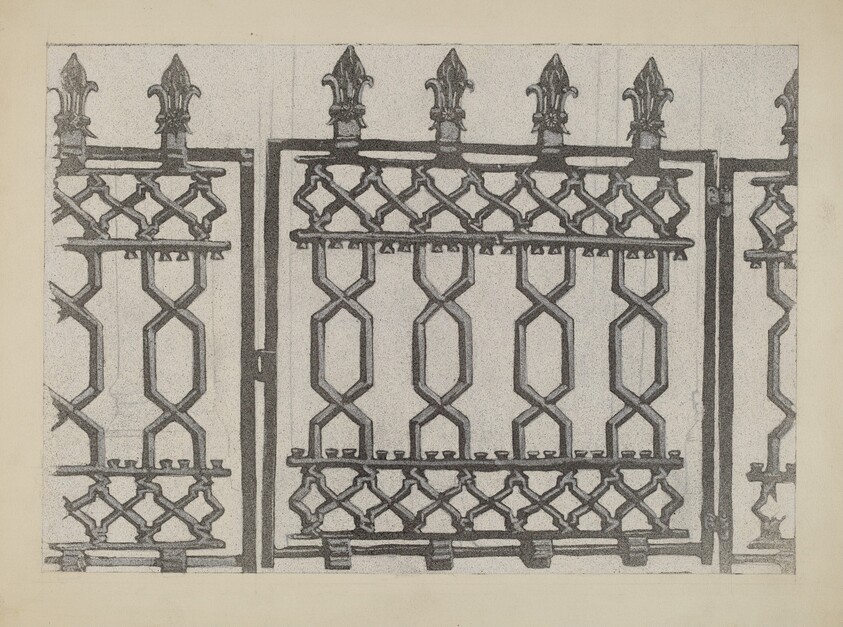 Cast Iron Rail and Gate