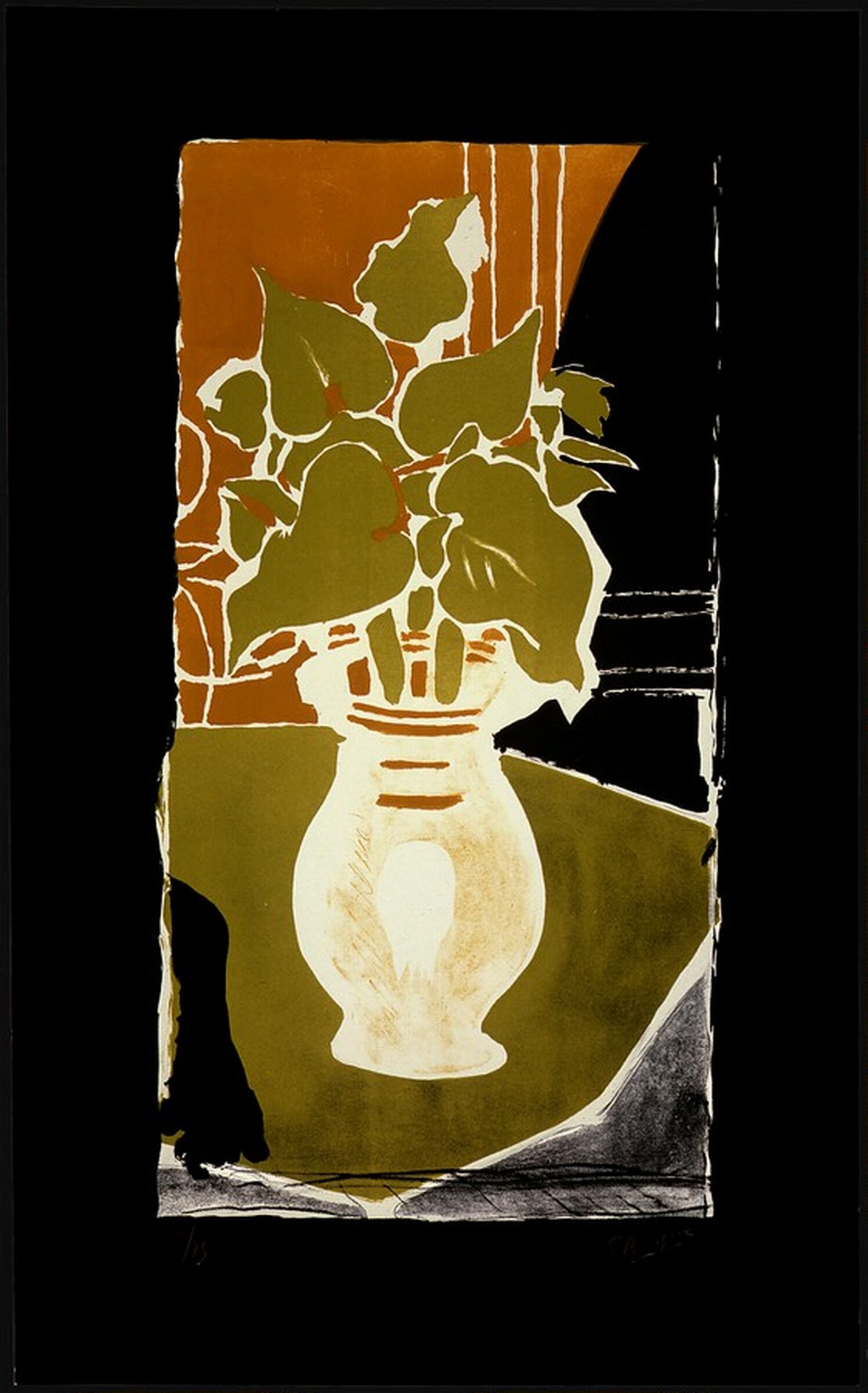Feuilles, couleur lumière (Leaves, Color Light), Georges Braque, 1953
