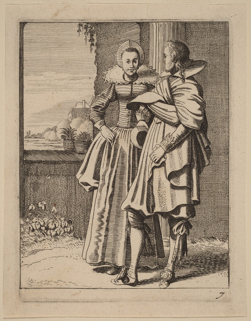 Two Figures in Costume
