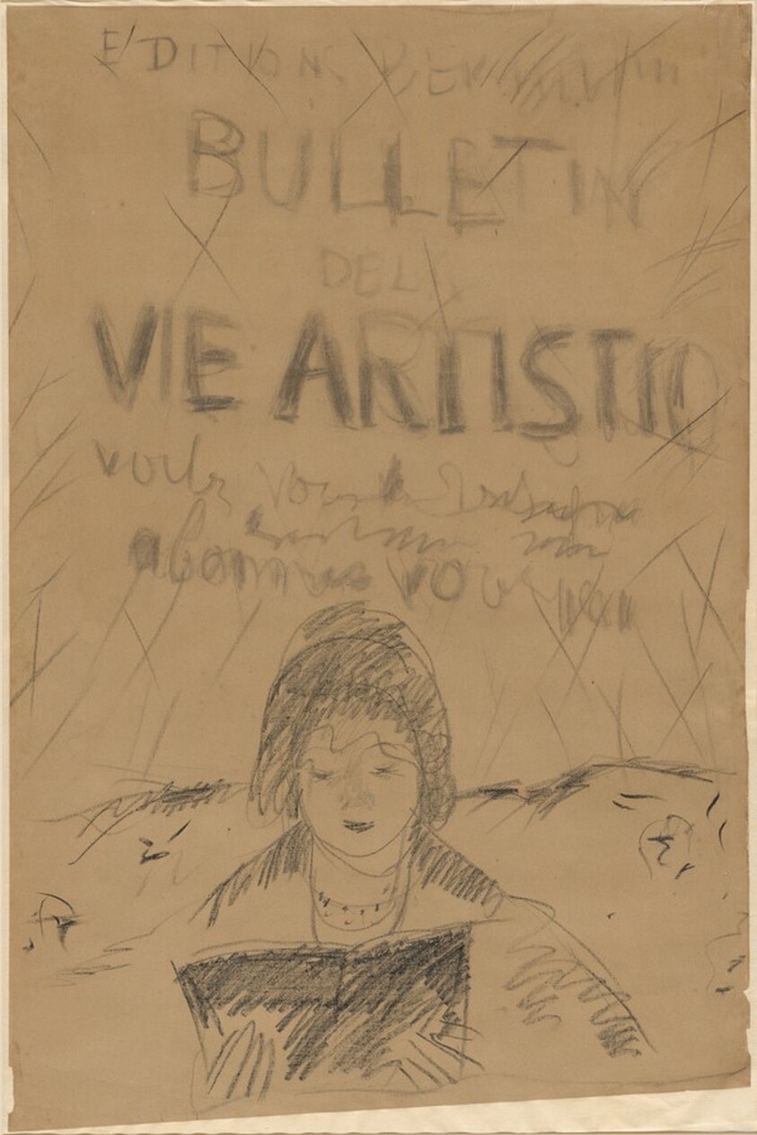 Study for "Bulletin de la vie artistique"