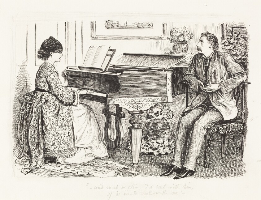 "--And mist or glim, I'd sail with him, if he would sail with me--"