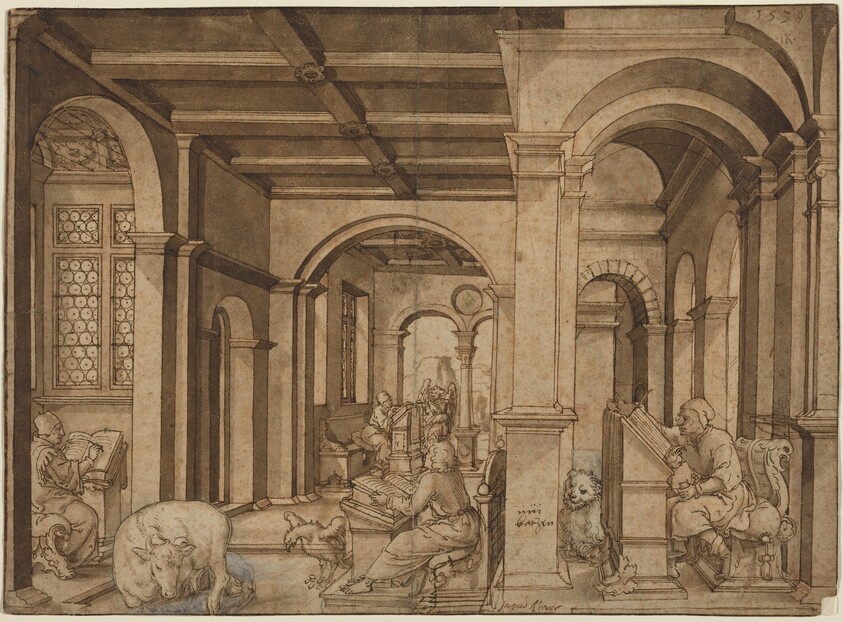 Four Evangelists in a Scriptorium