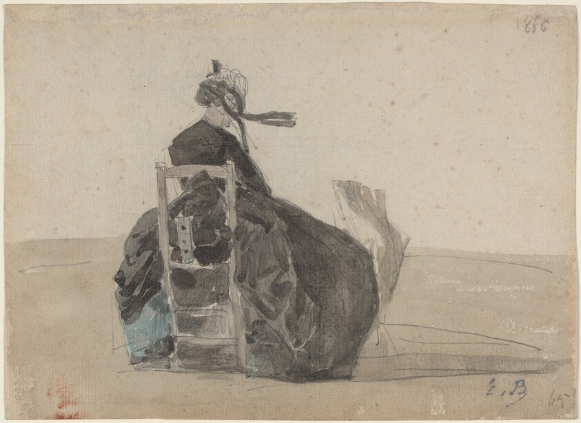 Seated Lady in Black, Trouville