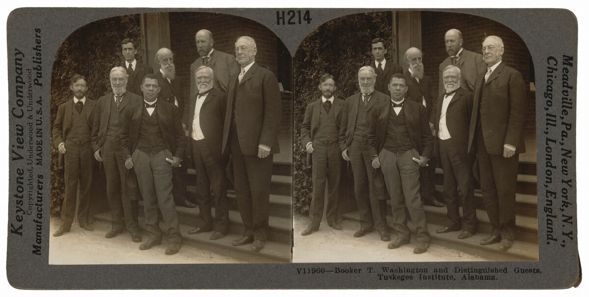 "Booker T. Washington and Distinguished Guests, Tuskegee Institute, Alabama"