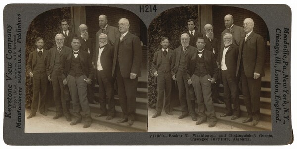 "Booker T. Washington and Distinguished Guests, Tuskegee Institute, Alabama"