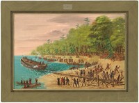 Launching of the Griffin. July 1679, George Catlin, 1847/1848