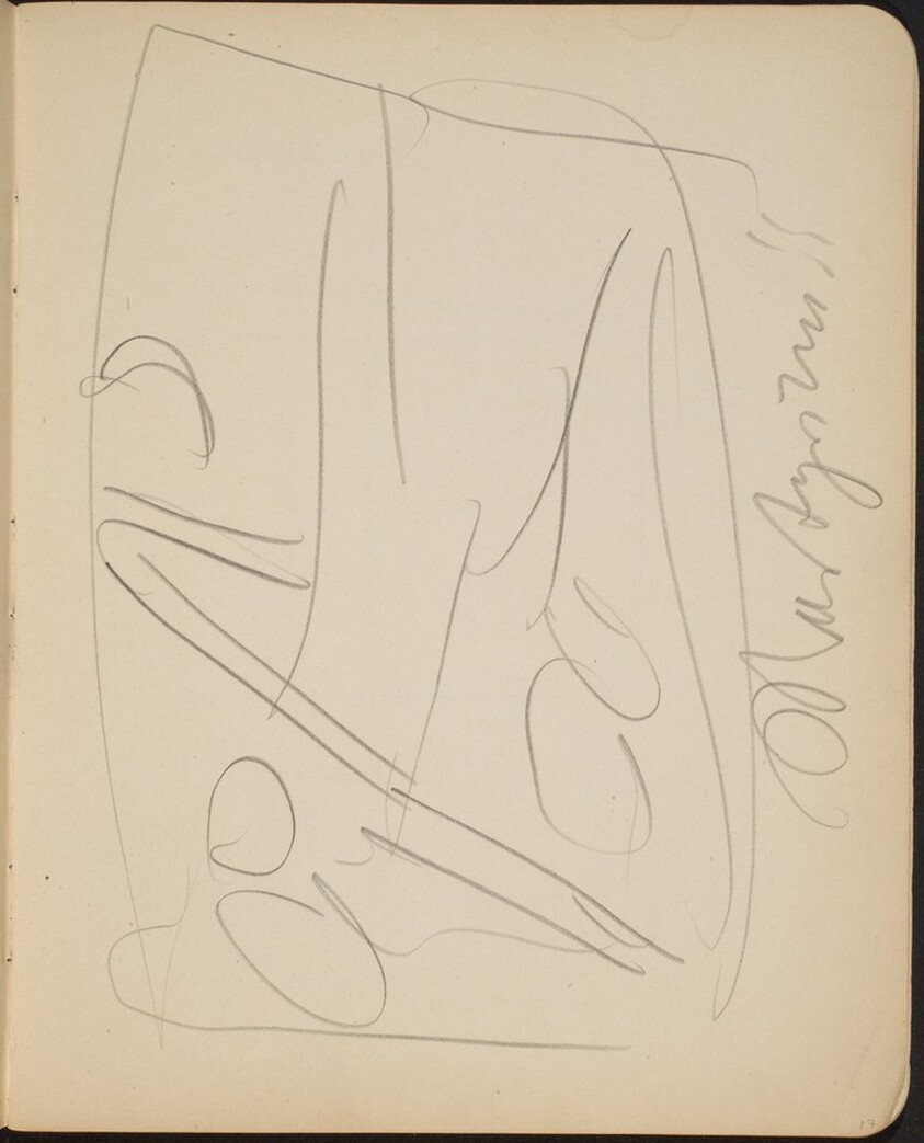 Skizze mit liegendet Figur, Bezeichnung (Figure Reclining) [p. 17]