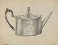 Silver Teapot, Simon Weiss, c. 1937