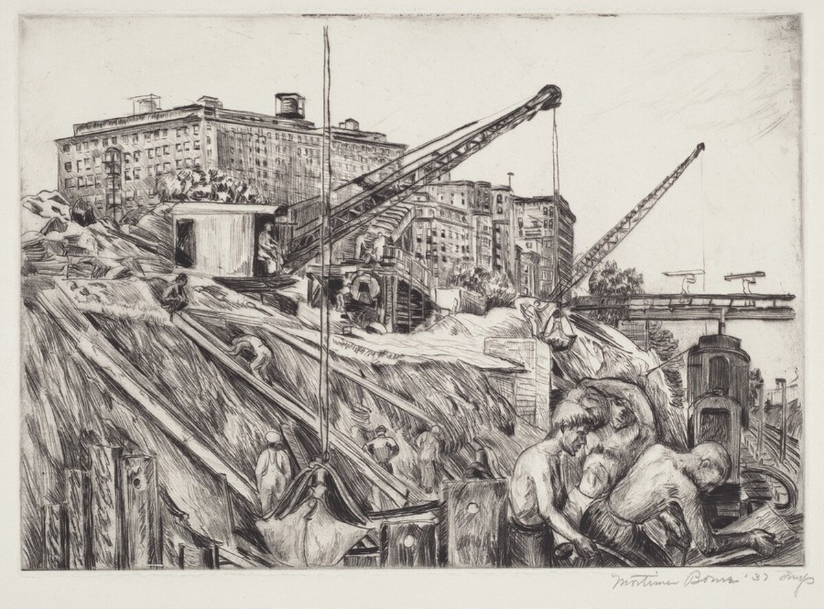 Construction of West Side Highway