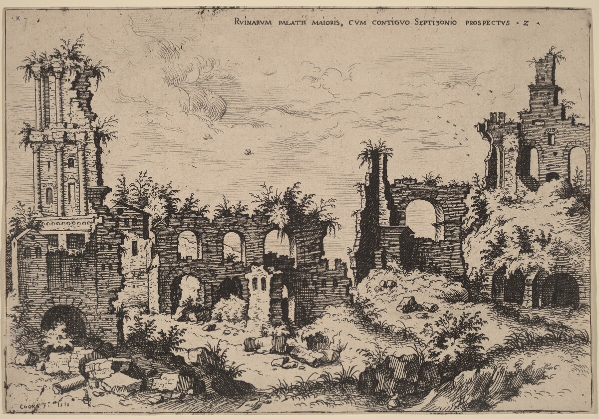 Ruins on the Palatine with the Septizonium