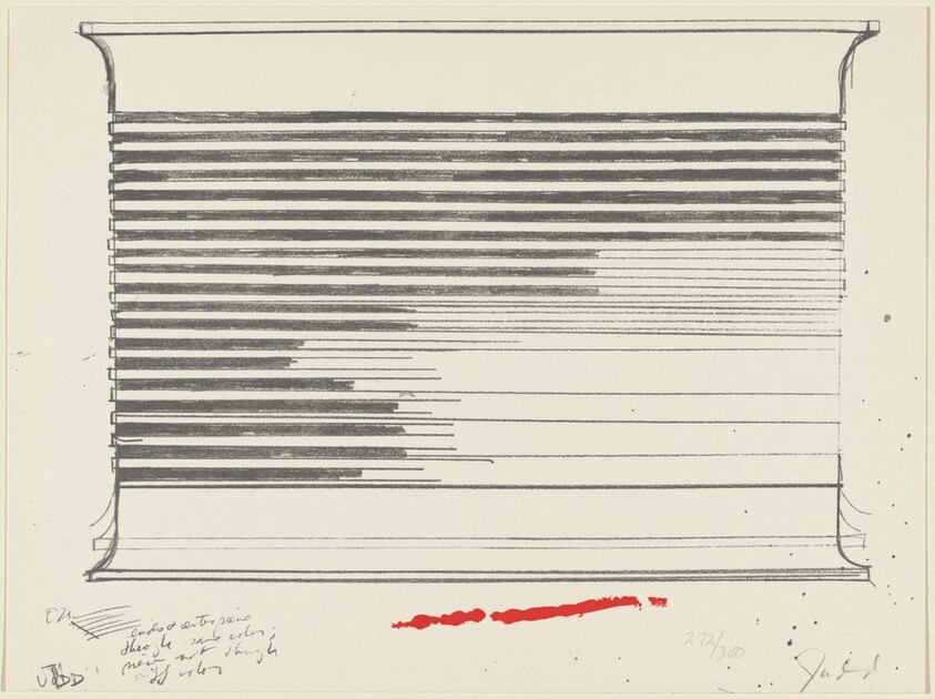 Installation Drawing for a Work in the New York Collection for Stockholm