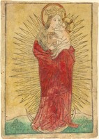 Madonna and Child in a Glory Standing on a Crescent Moon, German 15th Century, 1450/1460