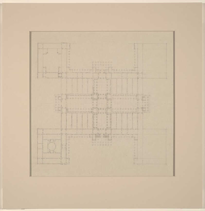 Early Plan: Study for Site on Axis of the White House