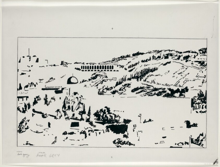 Drawing for "Jerusalem, Temple Mount"