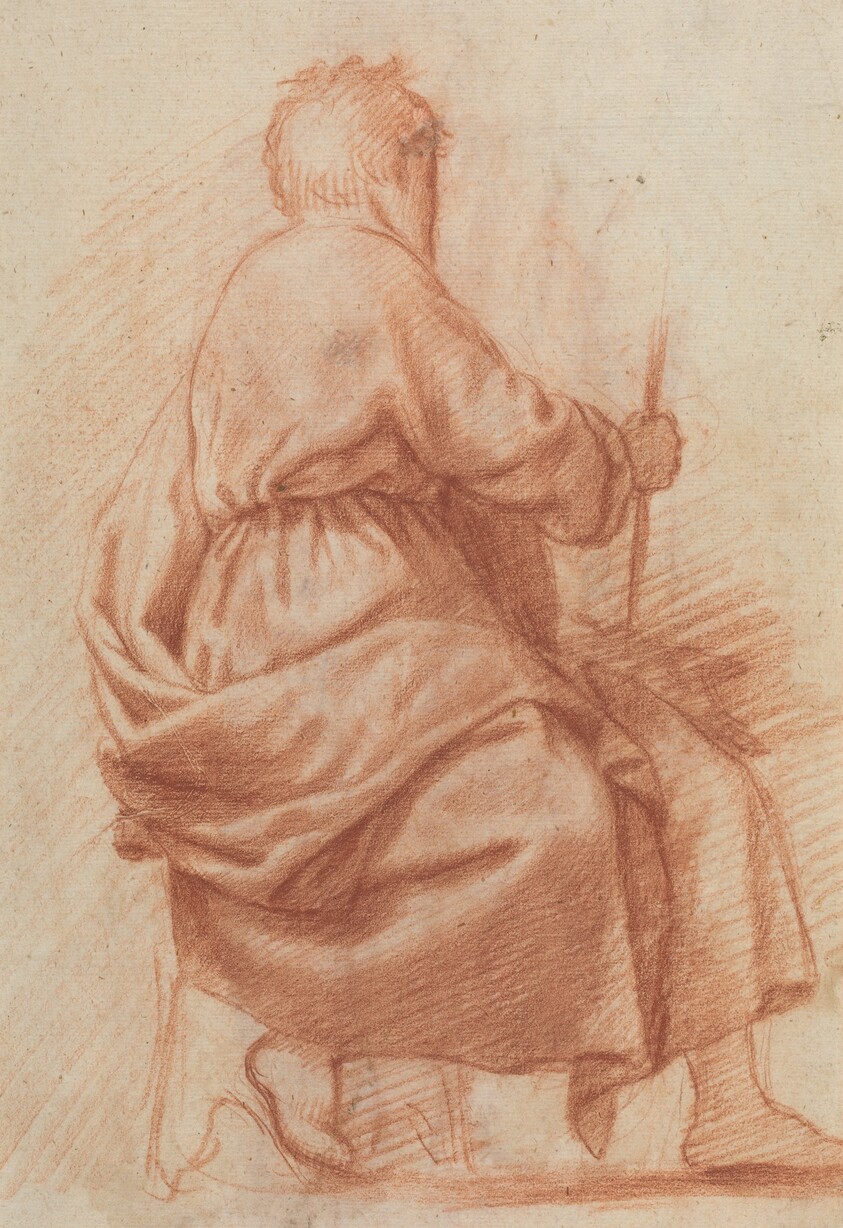 Seated Draped Man [verso]