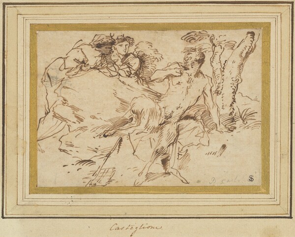 Two Nymphs and a Satyr