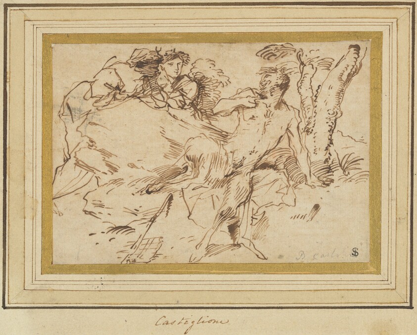 Two Nymphs and a Satyr