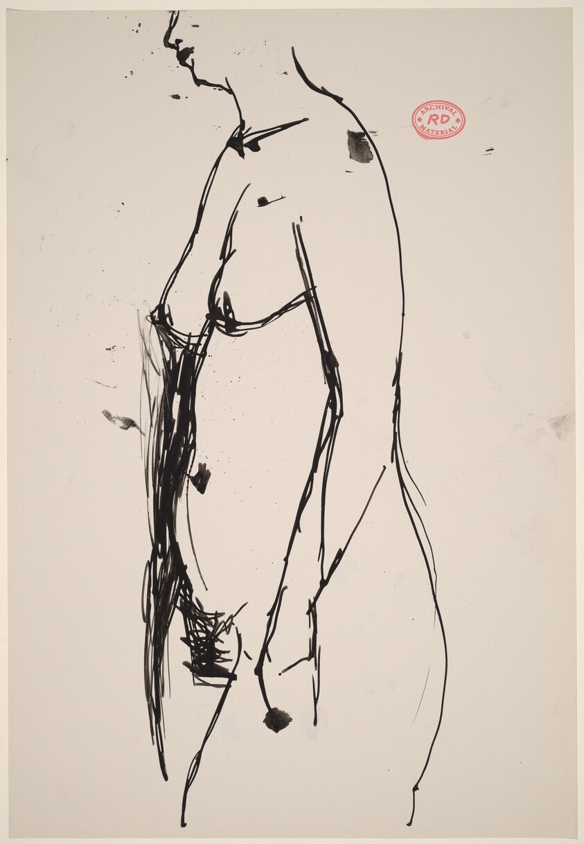 Untitled [standing female nude turned left]
