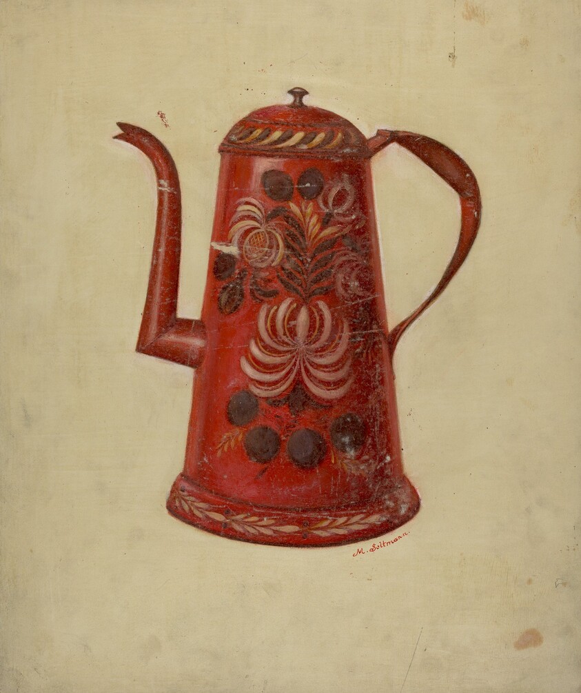Toleware Coffee Pot
