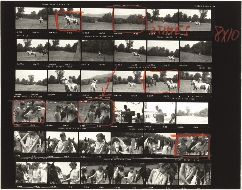 Andrea with horse--Woodstock no number