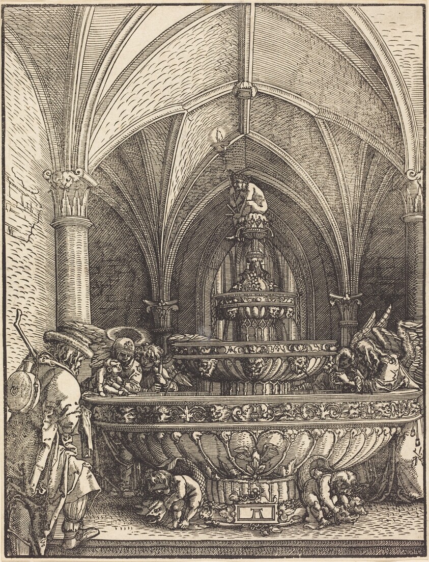 The Rest on the Flight into Egypt at a Fountain