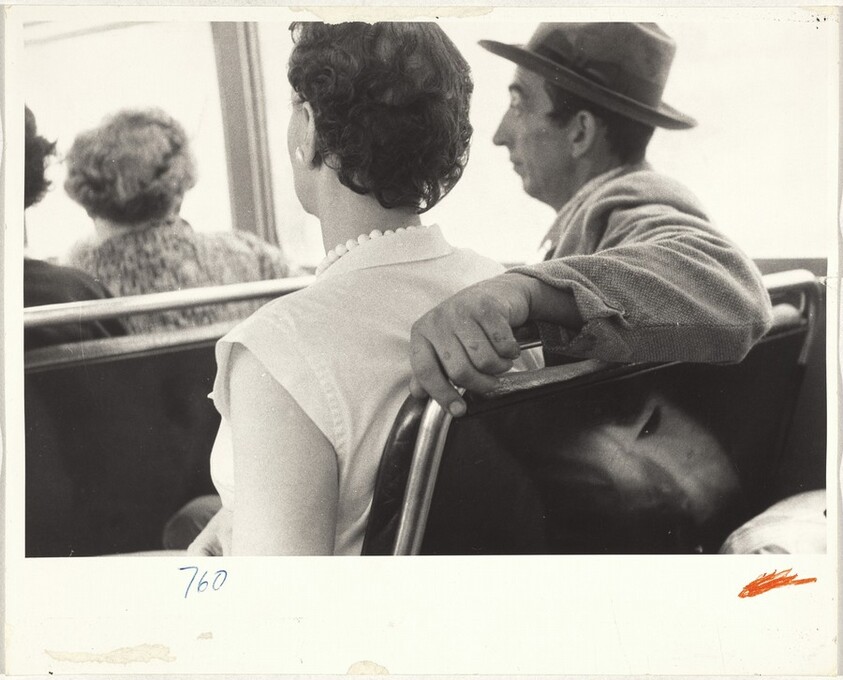 People on bus--en route to Chicago