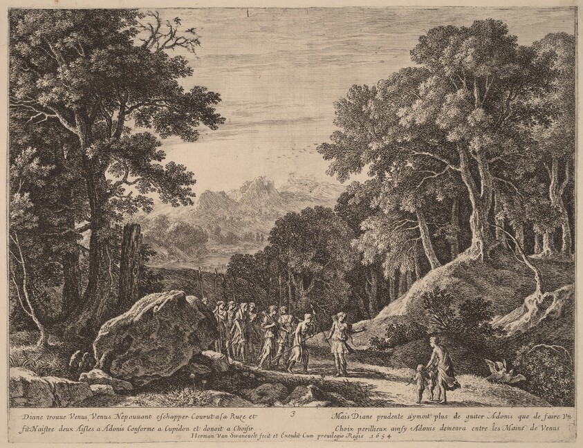 Venus Offering Diana a Choice between Cupid and Adonis