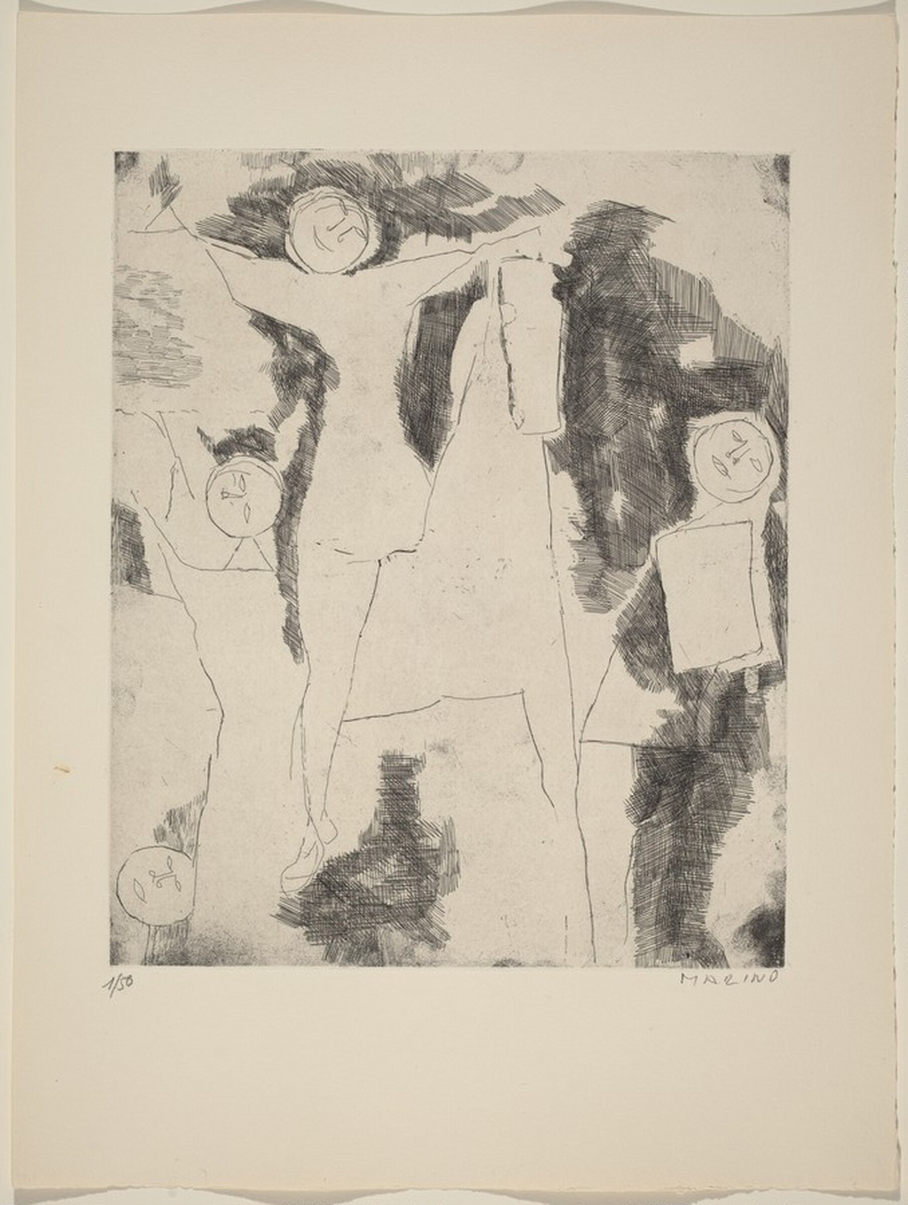 Tumblers (Jongleurs), Marino Marini, 1956