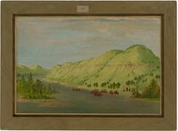 Father Hennepin Leaving the Mississippi to Join La Salle. May 8, 1680, George Catlin, 1847/1848