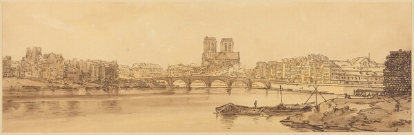 View of Pont de la Tournelle and Notre Dame Taken from the Arsnel: pl.11